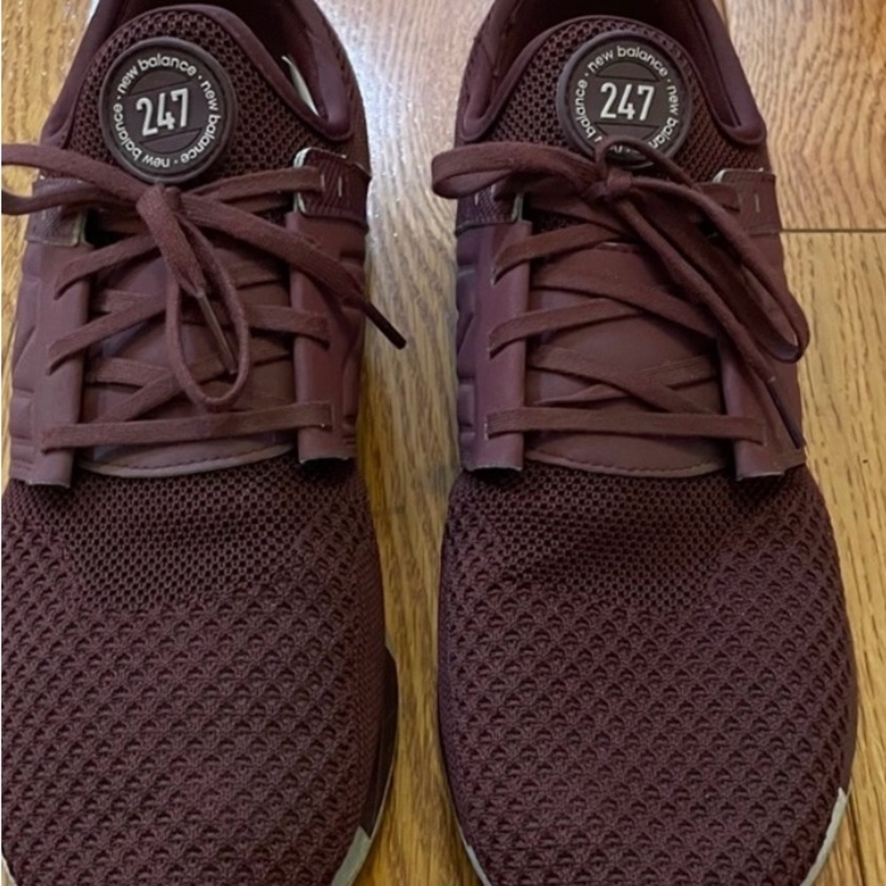 Men's New Balance 247 Life Styles - Burgundy/Grey - Size 9.5
